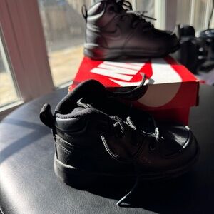 Nike Kids Black High-Top Sneakers